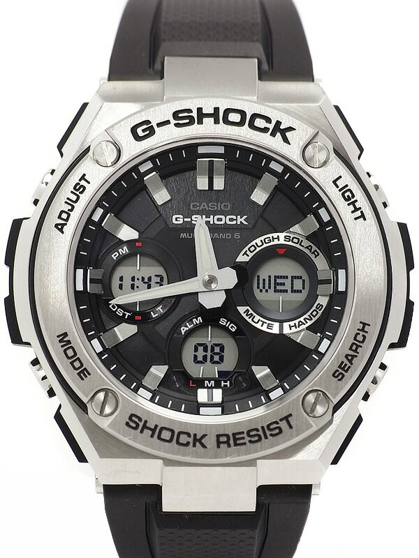 【高山質店】公式オンラインショップ【CASIO】【G-SHOCK】カシオ『Gショック Gスチール』GST-W110-1AJF メンズ ソーラー