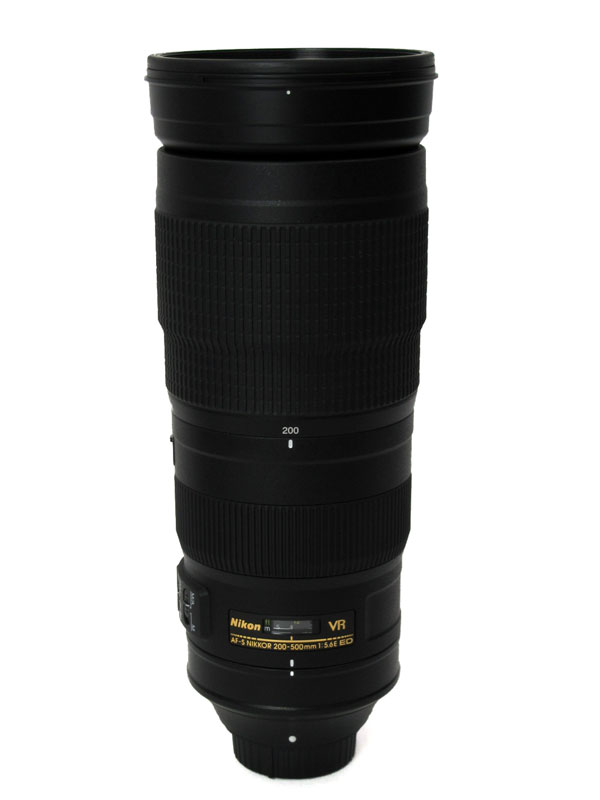 ニコン『AF-S NIKKOR 200-500mm f/5.6E ED VR』AFSVR200-500E FXフォーマット デジタル一眼レフカメラ用レンズ 1週間保証【中古】b06e/h17AB