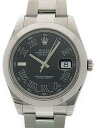 【ROLEX】【グレーローマン】【内部点検・仕上済】ロレックス『デイトジャスト2』116300 G番’10年頃製 メンズ 自動巻き 12ヶ月保証【中古】b03w/h20A