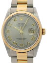 【ROLEX】【グレーローマン】【日ロレOH済】ロレックス『デイトジャスト』16203 W番’95年頃製 メンズ 自動巻き 12ヶ月保証【中古】b05w/h10B