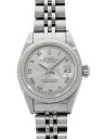 【ROLEX】【OH済】【シルバーローマン】ロレックス『デイトジャスト』69174 U番’97年頃製 レディース 自動巻き 12ヶ月保証【中古】b03w/h20AB