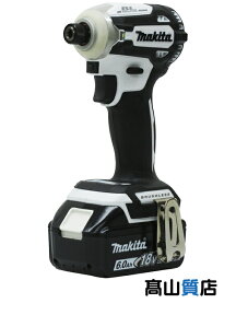 【makita】【未使用品】マキタ『充電式インパクトドライバ』TD171DRGXW 白 18V 6.0Ah×2 インパクトドライバー 1週間保証【中古】