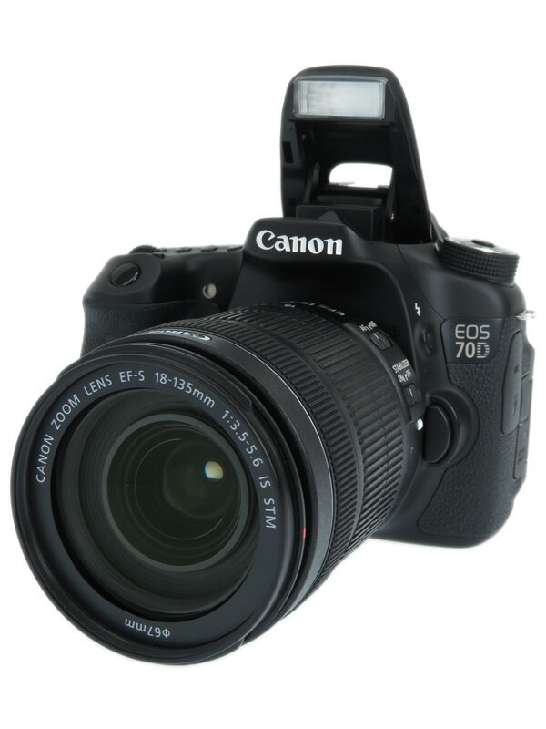 【Canon】キヤノン『EOS 70D EF-S 18-135 IS STMレンズキット』EOS70D18135ISSTMLK デジタル一眼レフカメラ 1週間保証【中古】b06e/h17AB