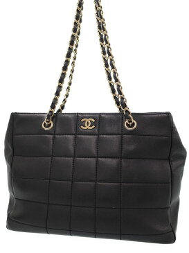 【CHANEL】【ゴールド金具】シャネル『チョコバー チェーントートバッグ』A17859 レディース 1週間保証【中古】b06b/h17B