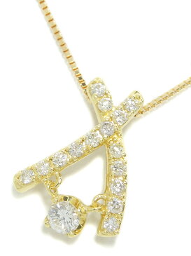 セレクトジュエリー『K18YGネックレス ダイヤモンド0.55ct』1週間保証【中古】b01j/h19A