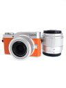 【Panasonic】パナソニック『LUMIX(ルミックス) GF9ダブルレンズキット』DC-GF9W-D オレンジ 1600万画素 フルHD動画 ミラーレス一眼カメラ【中古】b02e/h02AB