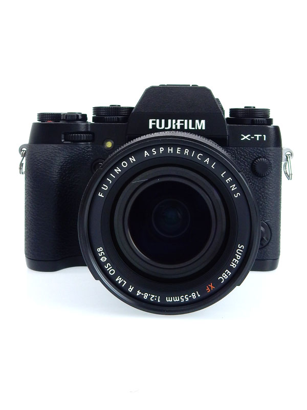 【FUJIFILM】【80周年記念】富士フイルム『X-T1ズームレンズキット』FX-T1B/1855KIT ブラック 1630万画素 APS-C ミラーレス一眼カメラ 1週間保証【中古】b02e/h04AB