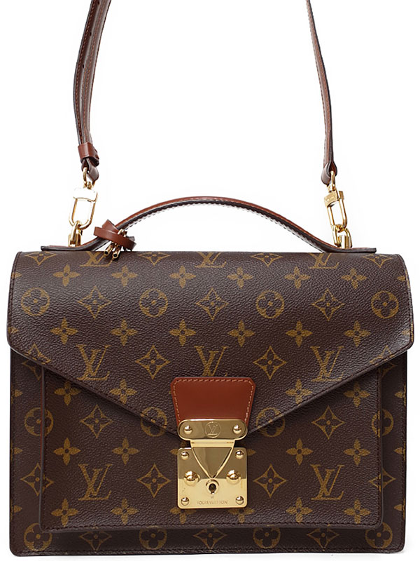 【LOUIS VUITTON】ルイヴィトン『モノグラム モンソー』M51185 ユニセックス 2WAYバッグ 1週間保証【中古