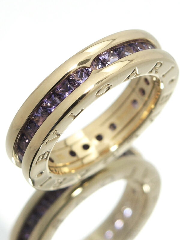 通常在庫品 C4-318) BVLGARI ビーゼロワンリング 49 アメジスト 750