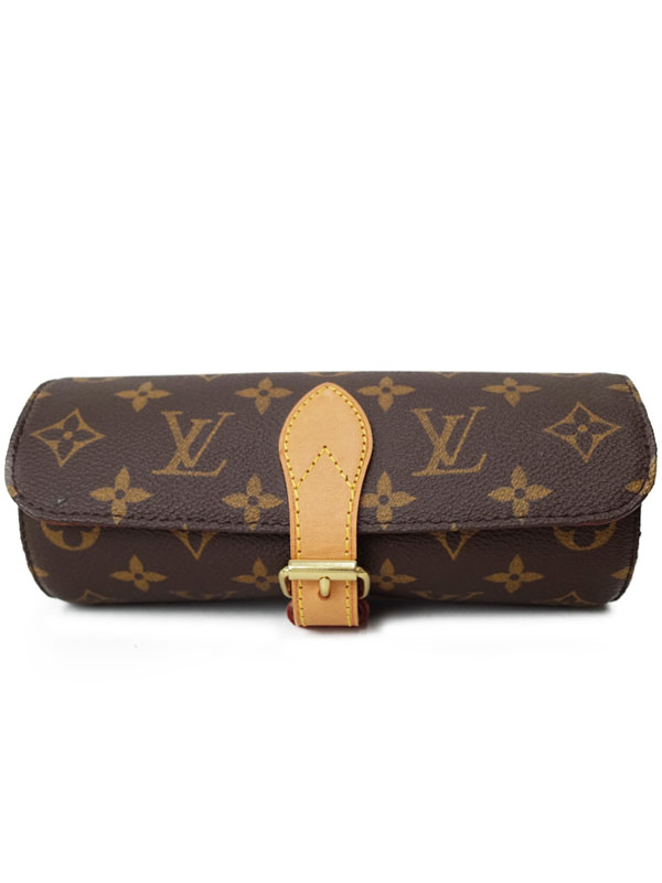 【LOUIS VUITTON】【腕時計ケース】ルイヴィトン『モノグラム エテュイ 3 モントル』M47530 ユニセックス ウォッチケース 1週間保証【中古】