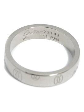 【Cartier】【LOGO】カルティエ『ハッピーバースデー ロゴ リング』9号 1週間保証【中古】b02j/h10A