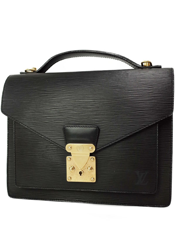 【LOUIS VUITTON】ルイヴィトン『エピ モンソー』M52122 メンズ セカンドバッグ 1週間保証【中古