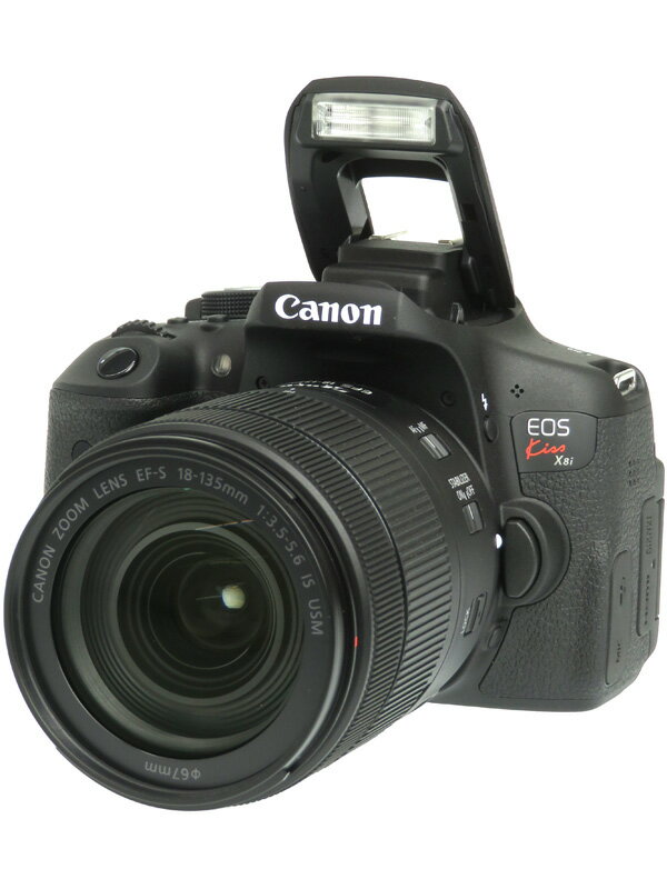 【Canon】キヤノン『EOS Kiss X8i EF-S18-135 IS USM レンズキット』2420万画素 SDXC デジタル一眼レフカメラ 1週間保証【中古】