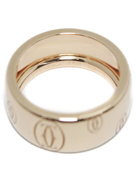 【Cartier】【仕上済】カルティエ『ハッピーバースデー ロゴ リング LM』9号 1週間保証【中古】b02j/h03SA