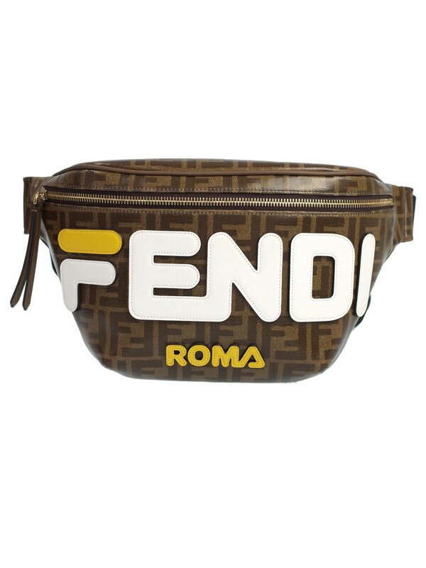 【FENDI】フェンディ『ロゴ入り ズッカ柄ウエストポーチ