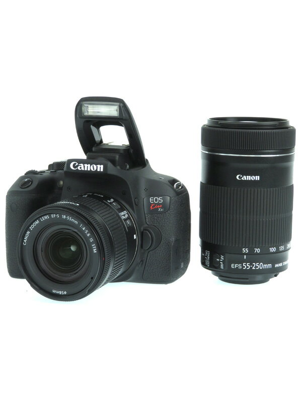 【Canon】キヤノン『EOS Kiss X9i ダブルズームキット』2420万画素 カメラバッグ付属 デジタル一眼レフカメラ 1週間保証【中古】