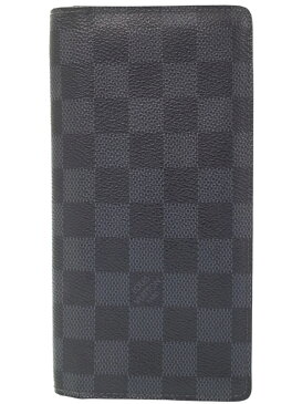 【LOUIS VUITTON】ルイヴィトン『ダミエ コバルト ポルトフォイユ ブラザ』N63212 メンズ 二つ折り長財布 1週間保証【中古】b01b/h02B