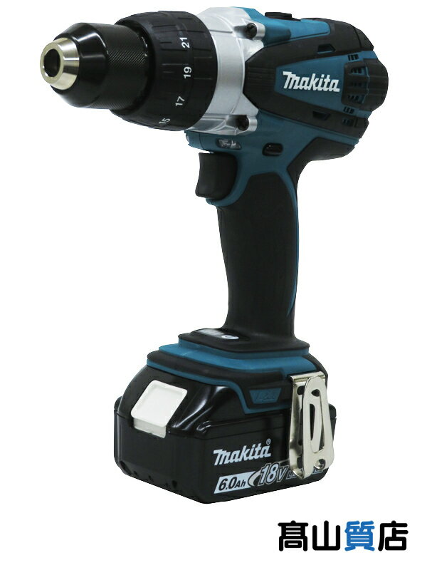 【makita】【未使用品】マキタ『充電式ドライバドリル』DF458DRGX 18V 6.0Ah×2 充電器、ケース付 1週間保証【中古