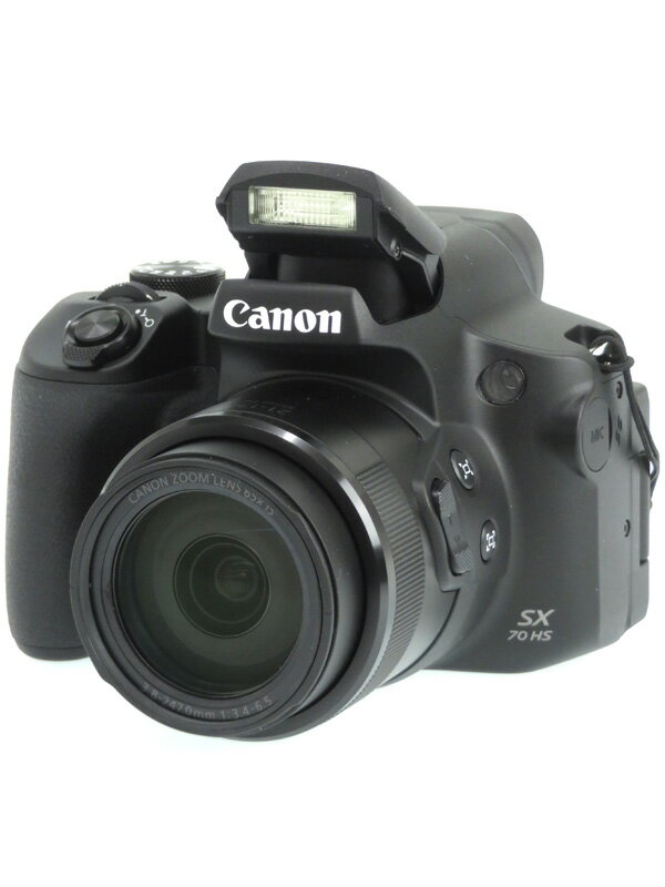 【Canon】キヤノン『PowerShot(パワーショット) SX70 HS』PSSX70HS 2030万画素 光学65倍 SDXC 4K動画 コンパクトデジタルカメラ 1週間保証【中古】