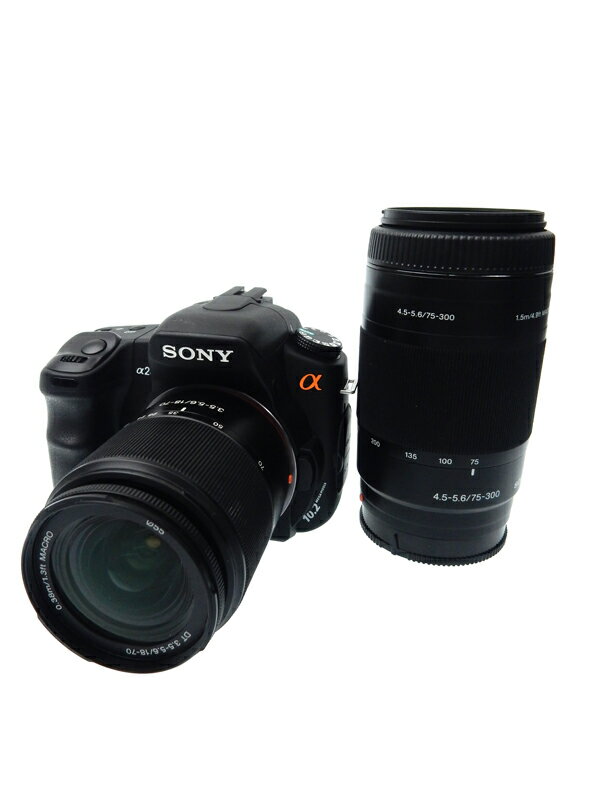 【SONY】ソニー『α200 ダブルズームキット』DSLR-A200W 1020 ...