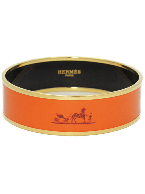 【HERMES】【カレーシュ】エルメス『エマイユ バングル ラージ』1週間保証【中古】のサムネイル