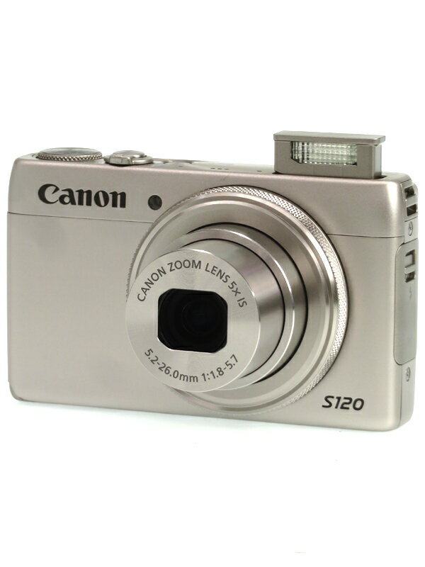 【Canon】キヤノン『PowerShot(パワーショット) S120』PSS120(SL) シルバー 1210万画素 光学5倍 SDXC フルHD動画 コンパクトデジタルカメラ 1週間保証【中古】