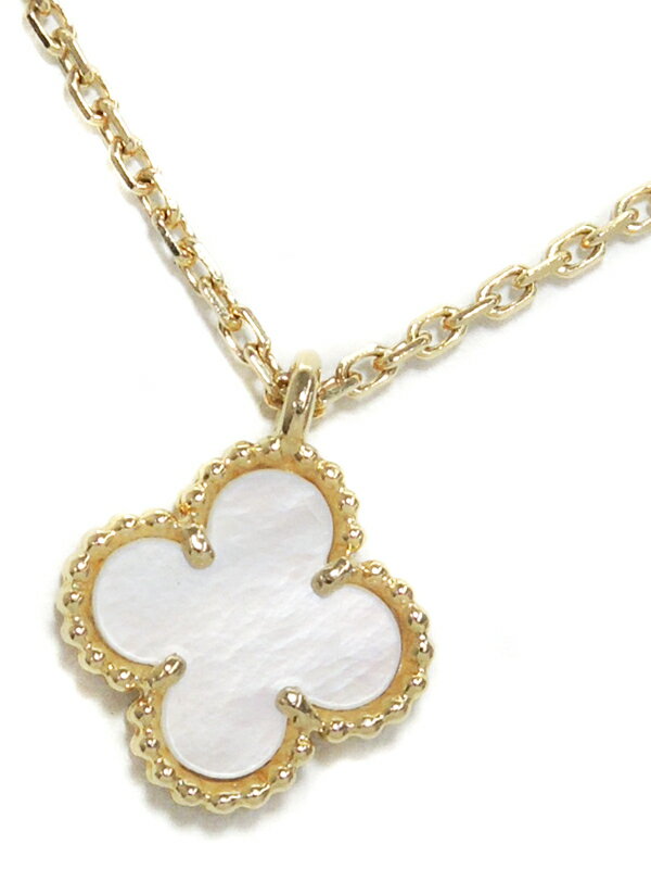 【Van Cleef ＆ Arpels】【VCA】ヴァンクリーフ&アーペル『K18YG スウィートアルハンブラ ネックレス シェル』1週間保証【中古】のサムネイル