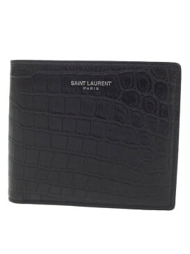 【SAINT LAURENT PARIS】サンローランパリ『イースト/ウエスト ウォレット』396303 メンズ 二つ折り短財布 1週間保証【中古】b03b/h21B