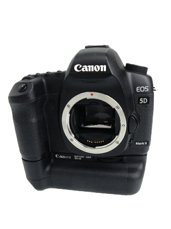 【Canon】キヤノン『EOS 5D Mark IIボディ バッテリーグリップ付き』2110万画素 3インチ デジタル一眼レフカメラ 1週間保証【中古】