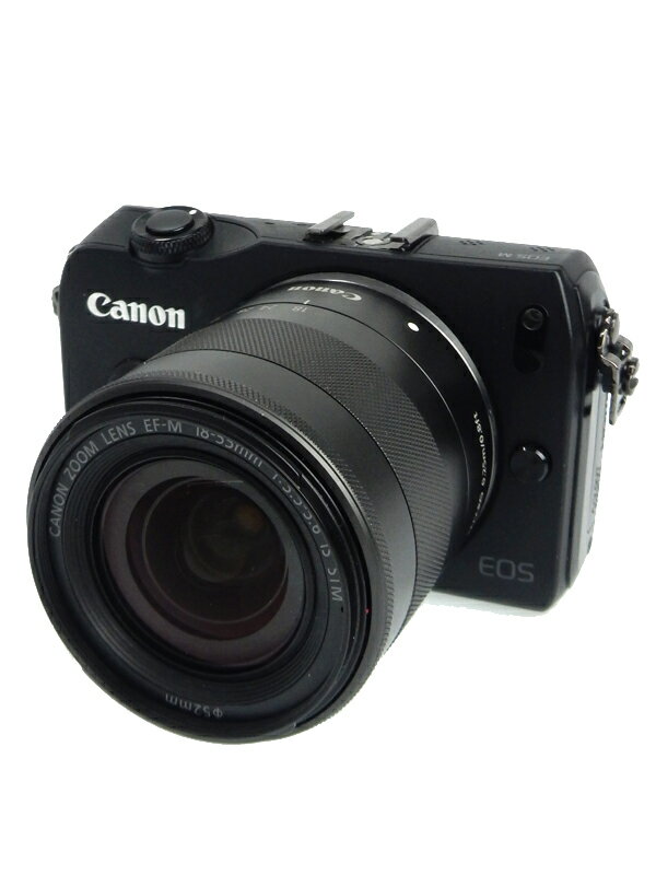【Canon】キヤノン『EOS M レンズキット EF-M18-55mm F3.5-5.6 IS STM』1800万画素 3インチ ミラーレス一眼カメラ 1週間保証【中古】