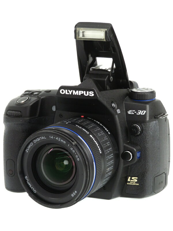 【OLYMPUS】オリンパス『E-30 + ZUIKO DIGITAL ED 14-42mm F3.5-5.6』1230万画素 フォーサーズ デジタル一眼レフカメラ 1週間保証【中古】