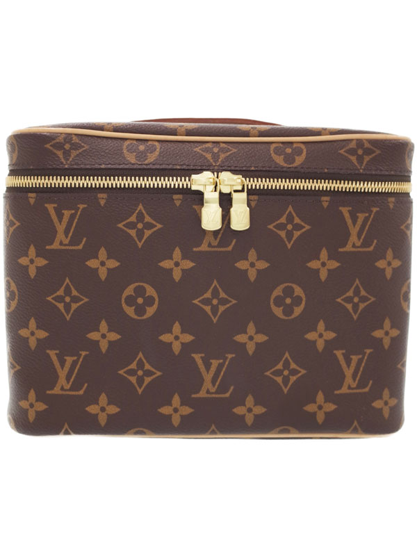 【LOUIS VUITTON】ルイヴィトン『モノグラム ニースBB』M42265 レディース 化粧ケース 1週間保証【中古】