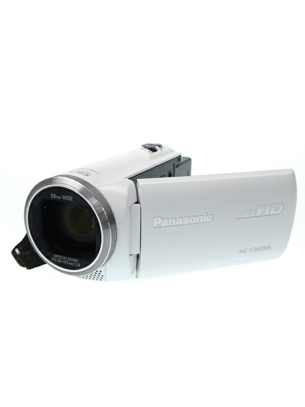 【Panasonic】パナソニック『デジタルハイビジョンビデオカメラ』HC-V360MS-W ホワイト 16GB 光学50倍 SDXC 手ブレ