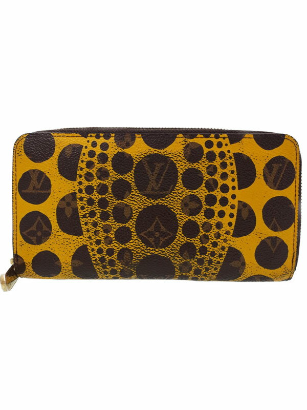 【LOUIS VUITTON】【草間彌生】ルイヴィトン『モノグラム パンプキンドット ジッピーウォレット』M60449 レディース 長財布 1週間保証【中古】のサムネイル