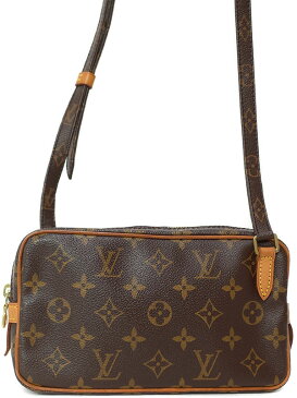 【LOUIS VUITTON】ルイヴィトン『モノグラム ポシェット マルリー バンドリエール』M51828 レディース ショルダーバッグ 1週間保証【中古】b03b/h16AB