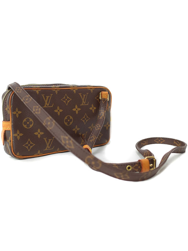 【LOUIS VUITTON】ルイヴィトン『モノグラム ポシェット マルリー バンドリエール』M51828 レディース ショルダーバッグ 1週間保証【中古】b03b/h16AB