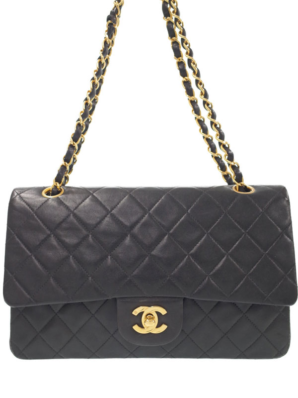 【CHANEL】【ゴールド金具】【Wフラップ】シャネル『マトラッセ チェーンショルダーバッグ』A01112 レディース 1週間保証【中古】