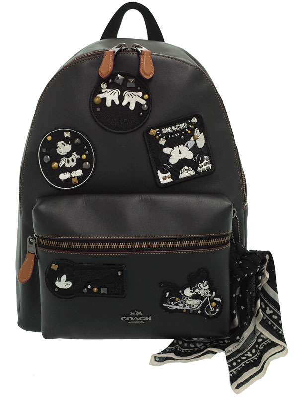 Coach Coach Disney コーチ ディズニーコラボ ミッキー リュックサック F レディース バックパック 1週間保証 中古 バッグ 高山質店 公式オンラインショップ