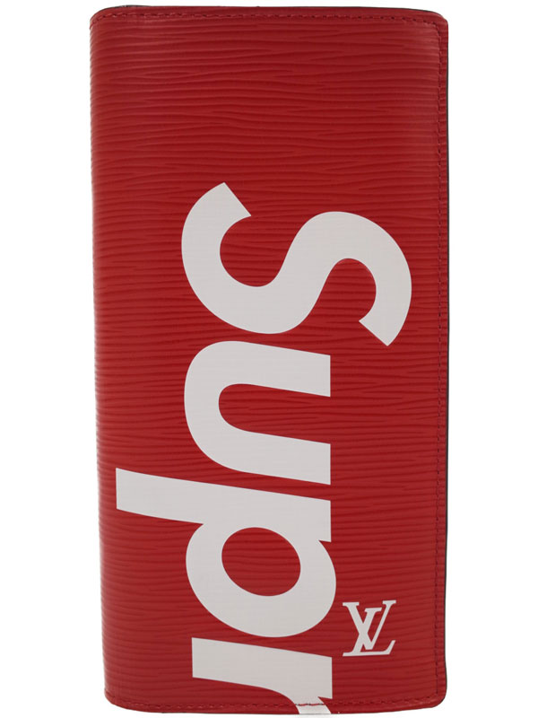 【LOUIS VUITTON】【Louis Vuitton×Supreme】【シュプリームコラボ】ルイヴィトン『エピ ポルトフォイユ ブラザ』M67719 二つ折り長財布 1週間保証【中古】のサムネイル
