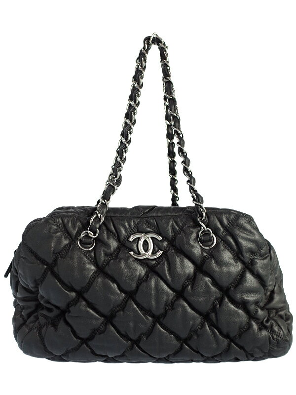 CHANEL】【シルバー金具】シャネル『バブルキルト チェーン CHANEL】【シルバー金具】シャネル『バブルキルト チェーン