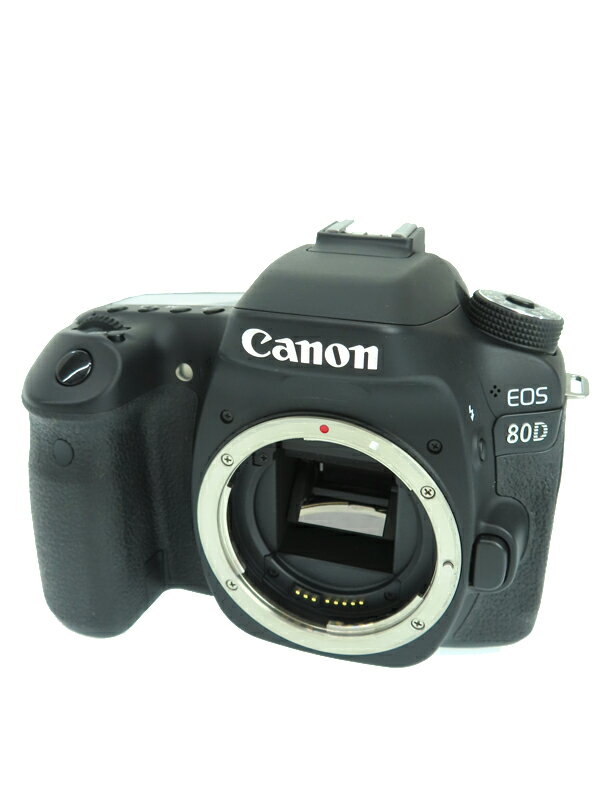 【Canon】キヤノン『Canon キヤノン EOS 80D ボディ』ブラック 2420万画素 3インチ SDXC Wi-Fi 防塵・防滴 デジタル一眼レフカメラ 1週間保証【中古】