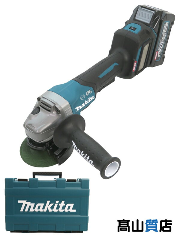 【makita】【未使用品】マキタ 40Vmax 100mm充電式ディスクグラインダ GA019GRMX BL4040 2個 無線連動機能付 ワイヤレスユニット別売 【中古】