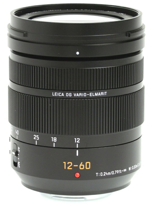 【Panasonic】パナソニック『LUMIX G LEICA DG VARIO-ELMARIT 12-60mm F2.8-4.0 ASPH. POWER O.I.S.』H-ES12060 ミラーレス一眼用レンズ 1週間保証【中古】