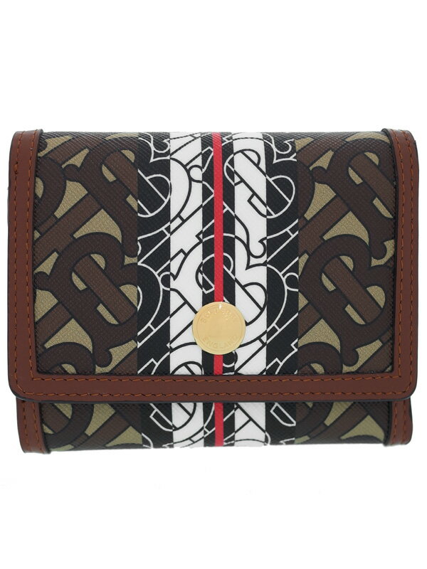 BURBERRY】バーバリー『モノグラムストライプ 三つ折り短財布 BURBERRY】バーバリー『モノグラムストライプ 三つ折り短財布