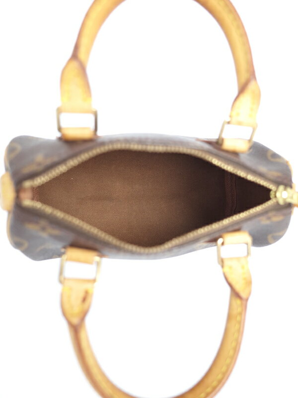 【LOUIS VUITTON】【別売りショルダーストラップ付】ルイヴィトン『モノグラム ミニスピーディ』M41534 レディース 2WAYバッグ 1週間保証【中古】