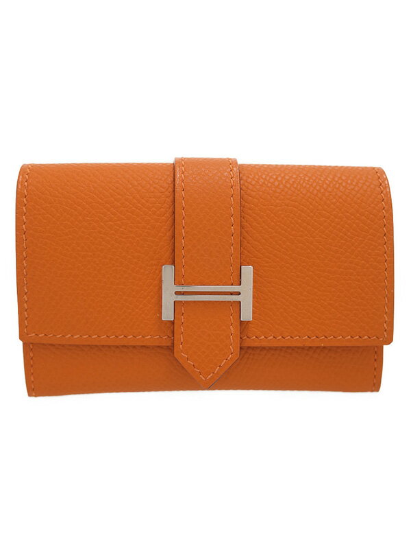 HERMES】【シルバー金具】エルメス『ベアン コインケース』K刻印 HERMES】【シルバー金具】エルメス『ベアン コインケース』K刻印