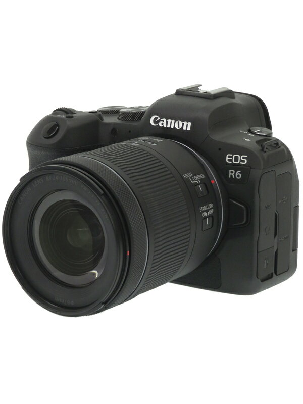 【Canon】キヤノン『EOS R6 RF24-105 IS STM レンズキット』RFマウント 2010万画素 フルサイズ SDXC 4K動画 ミラーレス一眼カメラ 1週間保証【中古】