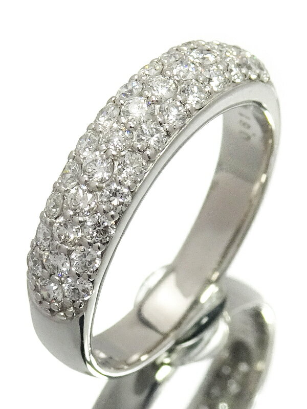 【Ponte Vecchio】【パヴェダイヤ】【仕上済】ポンテヴェキオ『K18WG リング ダイヤモンド0.61ct』11号 1週間保証【中古】のサムネイル