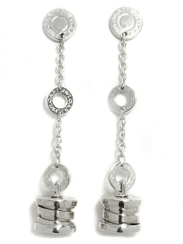 【BVLGARI】【仕上済】ブルガリ『K18WG B-zero1 ビーゼロワン エレメント ピアス』1週間保証【中古】のサムネイル