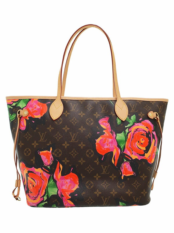 【LOUIS VUITTON】【made in U.S.A.】ルイヴィトン『モノグラム ローズ ネヴァーフルMM』M48613 レディース トートバッグ 1週間保証【中古】